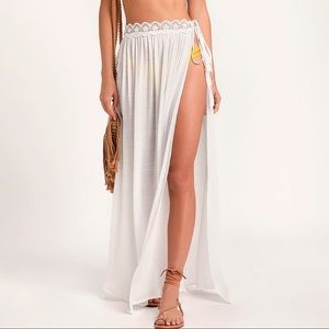 Lulu’s swim cover up maxi skirt